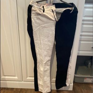 Revice Denim Split Dye Black and White